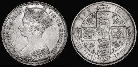 Florin 1884 ESC 860, Bull 2907 VF with an edge nick, the reverse slightly dull

 Estimate: GBP 100 - 120