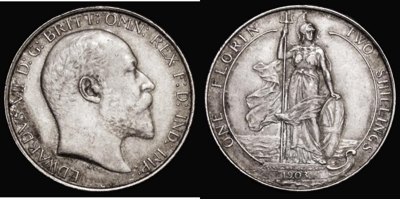 Florin 1903 ESC 921, Bull 3579 NEF with some toning in the legends

 Estimate:...
