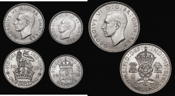 Florin 1938 ESC 958, Bull 4079, Shilling 1938E ESC 1454, Bull 4123, and Sixpence 1938 ESC 1828, Bull 4221 all Lustrous UNC with some choice

 Estima...