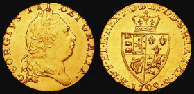 Guinea 1799 S.3729 NEF with a few small flecks of haymarking, some slight roughness to the edge in places indicates possibly once in jewellery, howeve...