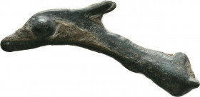 Sarmatia, Cast Bronze Dolphin Coinage, c. 425-350 BC, 32 mm, 1,76 g