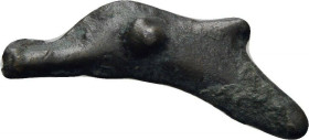 Sarmatia, Cast Bronze Dolphin Coinage, c. 425-350 BC, 21 mm, 1,28 g