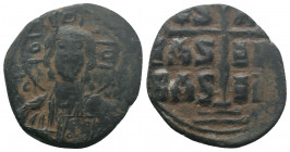 Follis Æ
Anymous follis, Class B, attributet to Romanus III or Michael IV (1028-1041)
30 mm, 8,20 g