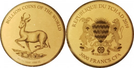 1/500 Oz Gold (999/100), Springbock, 2021 (Chad)