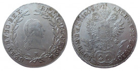 20 Kreuzer AR
Austria 1801