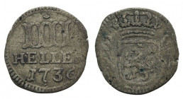 4 Heller AR
Friedrich I, Hessen, Kassel, 1736