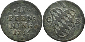 2 Pfennige AR
Bayern, 1766