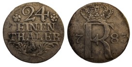 1/24 Thaler AR
Prussia, Friedrich II (1740-1786)
1,99 g
