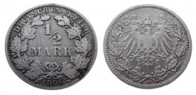 1/2 Mark AR
Germany, 1906
20 mm, 2,75 g