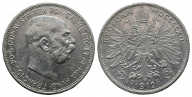 2 Kronen AR
Austria, Franz Joseph (1848-1916), 1912
9,97 g