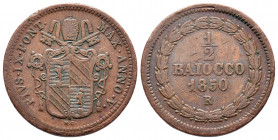 1/2 Baiocco CU
Italy, Papal State, Vatikan, 1850, Pius IX (1846-1878)
24 mm, 4,95 g