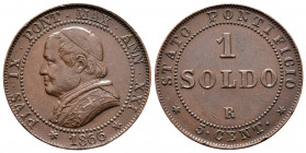1 Soldo CU
Italy, Papal State, Vatikan, 1866, Pius IX (1846-1878)
26 mm, 5,55 g