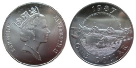 Dollar CU-Ni
Bermuda, 50th Anniversaryof Commercial Air Travel, 1987
39 mm, 28,40 g