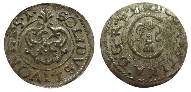 Solidus AR
1651
Livonia Riga, Swedish Occupation
Christina of Sweden (1632-16...