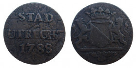 Duit CU
Utrecht, 1788
23 mm, 2,78 g