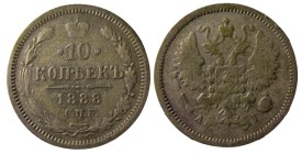 10 Kopek AR
Alexander III (1881-1894), 1888
18 mm, 1,80 g