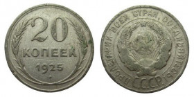 20 Kopek AR
CCCP, 1925
23 mm, 3,60 g