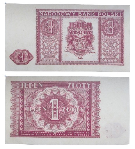 Poland, 1 Zloty, 1946
