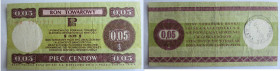 Poland, Pewex, 5 Centow