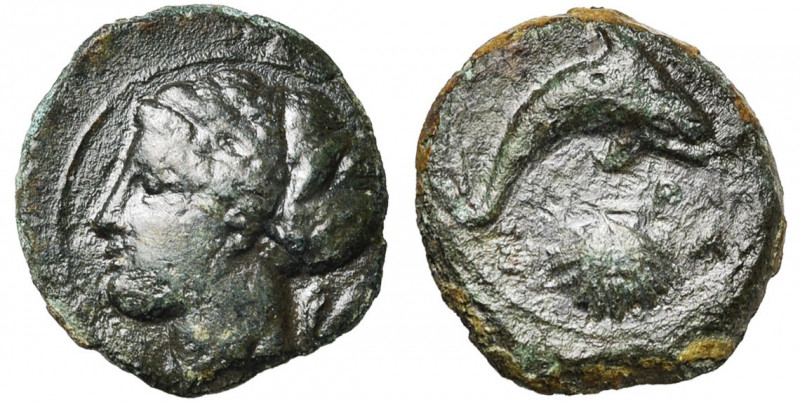 SICILE, SYRACUSE, Dionysios Ier (406-367), AE hémilitre, vers 405 av. J.-C. D/ T...
