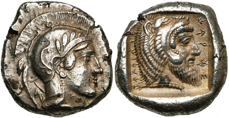 DYNASTES DE LYCIE, Kherei (425-400), AR statère, Telmessos. D/ T. d''Athéna à d....