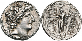 ROYAUME SELEUCIDE, Antiochos VIII Grypous, 1er règne (121-96), AR tétradrachme, vers 121-113 av. J.-C., Aké-Ptolémaïs. D/ T. diad. à d. R/ BAΣΙΛΕΩΣ∕ A...