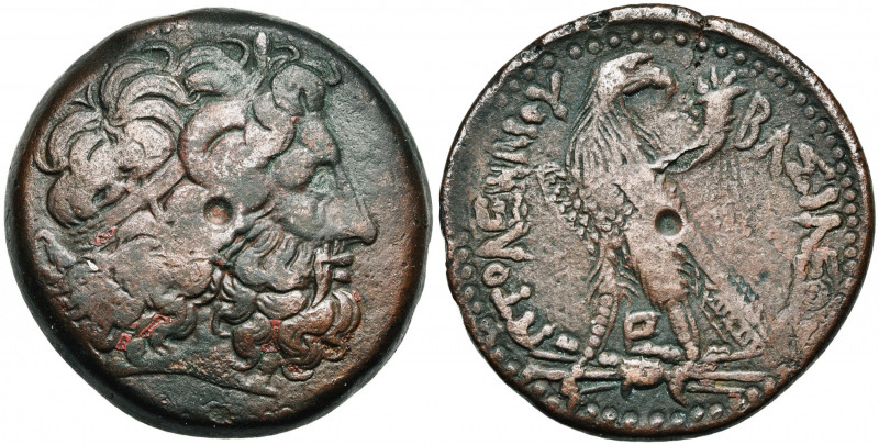 ROYAUME LAGIDE, Ptolémée IV Philopator (221-205), AE tétrobole, Alexandrie. D/ T...