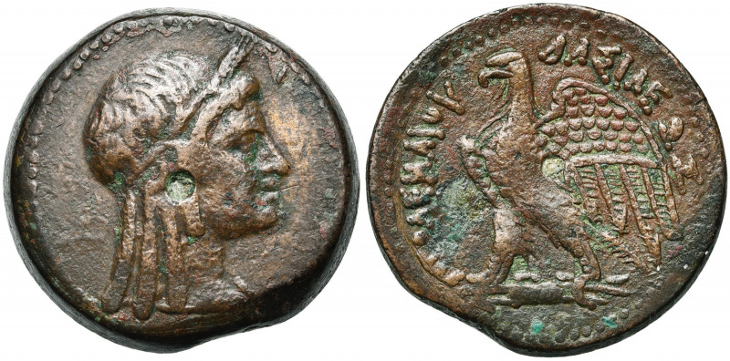 ROYAUME LAGIDE, Ptolémée V Epiphane (205-180), AE AE32, Alexandrie. D/ T. fémini...