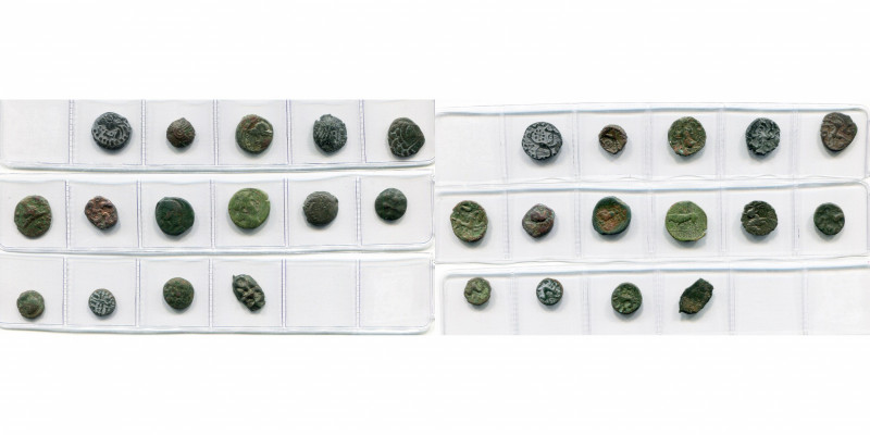 GAULE, lot de 15 bronzes, dont Carnutes, à l''aigle; Suessiones, type du statère...