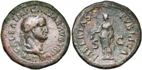 GALBA (68-69), sesterce, 68, Rome. D/ SER· GALBA· IMP· CAESAR· AVG· TR· P B. l., dr. à d. R/ LIBERTAS- PVBLICA/ S-C Libertas deb. à g., ten. un pileus...