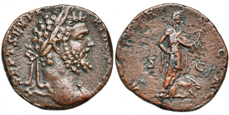 SEPTIME SEVERE (193-211), AE sesterce, 194-195, Rome. D/ L SEPT SEV PE-RT AVG IM...