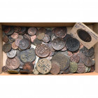 lot d''environ 120 p., dont: Philippe Ier, antoninien, R/ Annona; Claude II le Gothique, antoninien, R/ Mars; Postume, antoninien, R/ Moneta; Victorin...