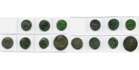 lot de 7 bronzes: Mésie, Marcianopolis, Septime Sévère, R/ Homonoia, Cybèle; Nicopolis, Septime Sévère, R/ Niké; Thrace, Pautalia, Septime Sévère, R/ ...