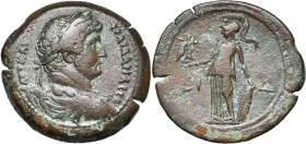 EGYPTE, ALEXANDRIE, Hadrien (117-138), AE drachme, 129-130. D/ B. l., dr., cuir. à d. R/ Athéna deb. à g., une petite Niké posée sur sa main d. tendue...
