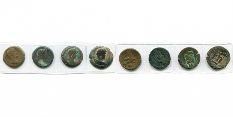 EGYPTE, ALEXANDRIE, Hadrien (117-138), lot de 4 drachmes: an 17, R/ Tyché; an 19...