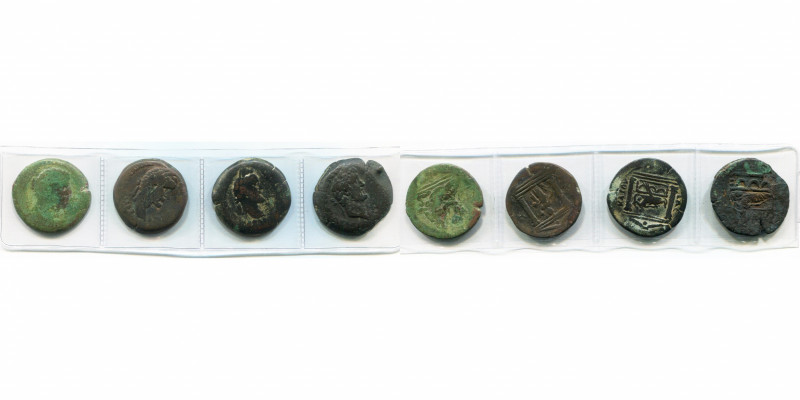 EGYPTE, ALEXANDRIE, Antonin le Pieux (138-161), lot de 4 drachmes: an 2, R/ Euth...