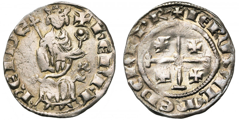 ROYAUME DE CHYPRE, Henri II (1285-1324), AR gros, 1310-1324, Famagouste (?). Sér...