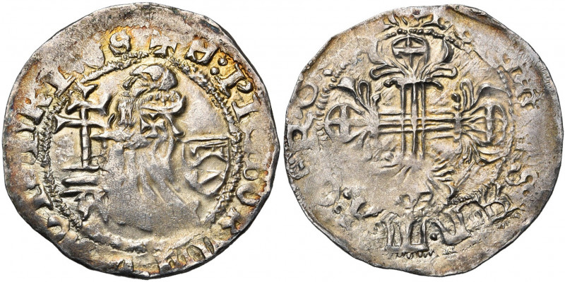 ORDRE DE SAINT-JEAN A RHODES, Philibert de Naillac (1396-1421), AR gigliat. D/ L...