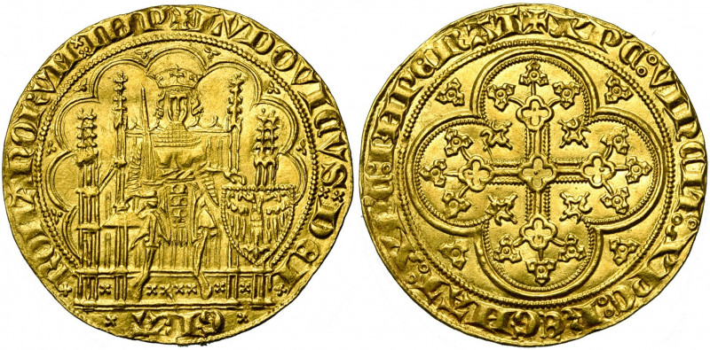 BRABANT, Duché, Jean III (1312-1355), AV chaise d''or à l''écu, à partir de nove...
