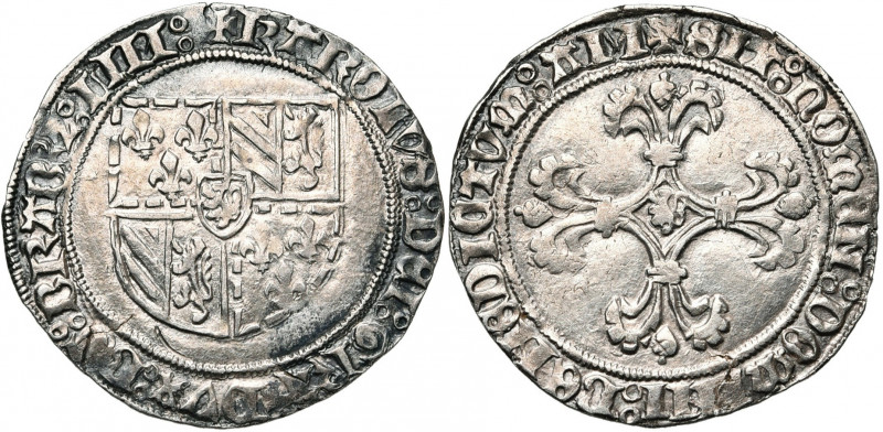 BRABANT, Duché, Charles le Téméraire (1467-1477), AR double patard, 1468-1474, L...