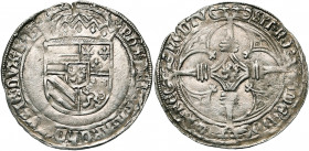 BRABANT, Duché, Philippe le Beau (1482-1506), AR patard, s.d. (1496-1499), Anvers. D/ Ecu couronné d''Autriche-Bourgogne, coupant la légende. R/ Croix...
