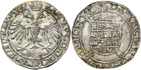 BRABANT, Duché, Charles Quint (1506-1555), AR 4 patards (vlieger), 1536, Anvers. Ponctuation par croisettes. D/ Aigle impériale couronnée. R/ Ecu aux ...