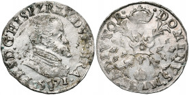 BRABANT, Duché, Philippe II (1555-1598), AR dixième d''écu Philippe, 1571, Anvers. D/ B. cuir. à d. R/ Croix de Bourgogne couronnée. G.H. 213-1b; W. 7...