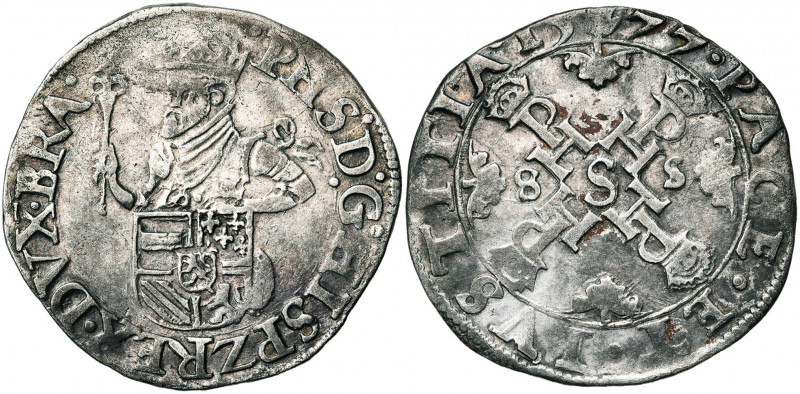BRABANT, Duché, Les Etats en révolte (1577-1581), AR quart d''écu des Etats, 157...