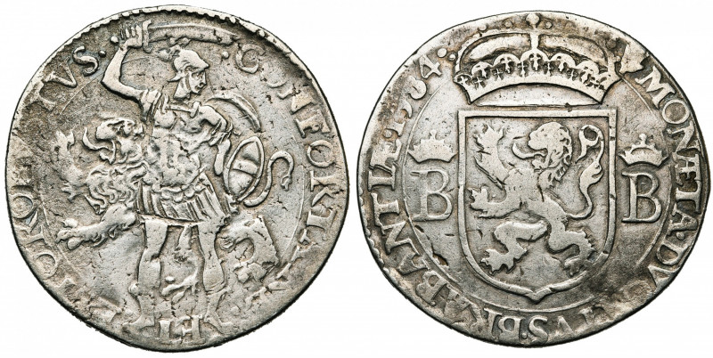 BRABANT, Duché, Les Etats de Brabant (1584-1585), AR écu Robustus, 1584, Anvers....