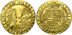 BRABANT, Duché, Albert et Isabelle (1598-1621), AV double ducat, s.d. (1600-1611), Anvers. Avec main en début de légende. D/ B. affrontés des archiduc...