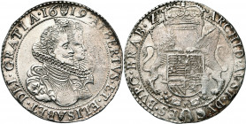 BRABANT, Duché, Albert et Isabelle (1598-1621), AR demi-ducaton, 1619, Anvers. D/ B. accolés des archiducs à d. R/ Ecu couronné, tenu par deux lions, ...