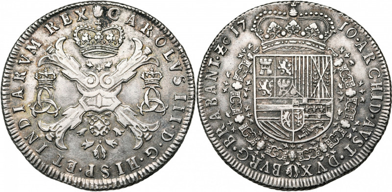 BRABANT, Duché, Charles III (1703-1711), prétendant au trône d''Espagne, AR pata...