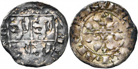 BRABANT, Duché, Jean III (1312-1355), AR esterlin à l''écu, 1329-1337, Halen. D/ Ecu écartelé de Brabant-Limbourg. R/ + MONETA: HALENSIS Croix fleuron...
