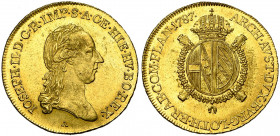 BRABANT, Duché, Joseph II (1780-1790), AV souverain, 1787A, Vienne. Type brabançon. D/ T. laurée à d. R/ Ecu ovale couronné, sur une croix de Bourgogn...